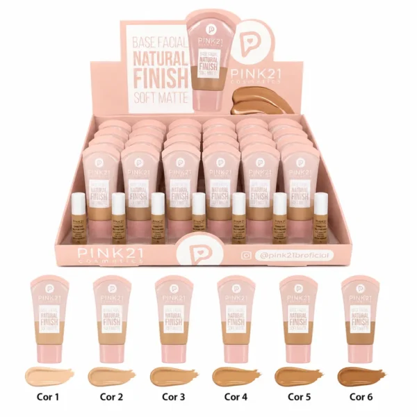 Pink 21 Natural Finish Base Facial Soft Matte - CS6621 - Box 24 Un