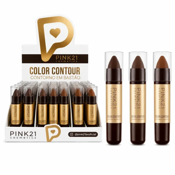 83dee961ad2ecdb4d5ed8f55f7ff31da.webp Pink 21 Color Contour Contorno em Bastão - CS6802 - Box 48 Un