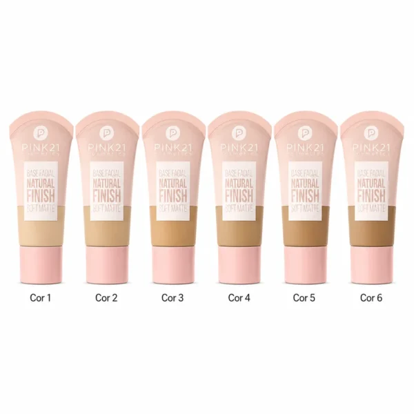 Pink 21 Natural Finish Base Facial Soft Matte - CS6621 - Box 24 Un