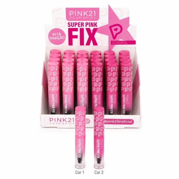 a3b88575f48ec969dee67b00265da0e3.webp Pink 21 Super Pink Fix Máscara Incolor Para Sobrancelhas - CS7097 - Box 24 Un