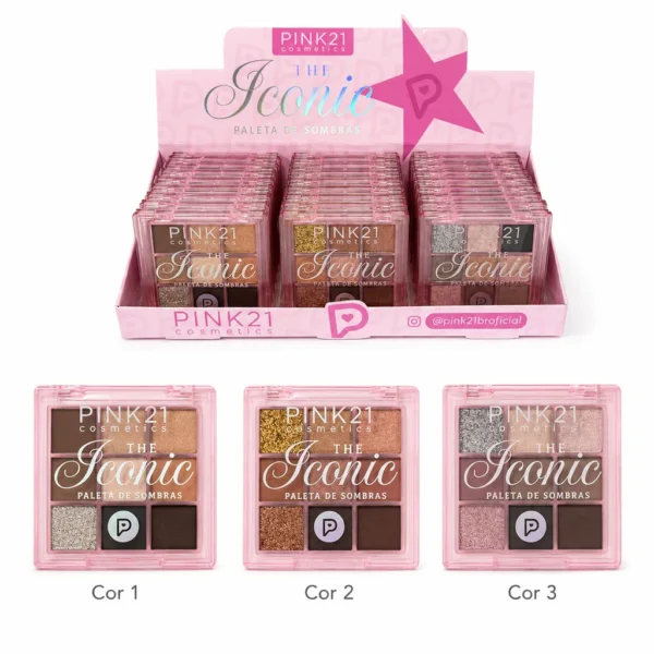 Pink 21 The Iconic Paleta de Sombras - CS7096 - Box 24 Un