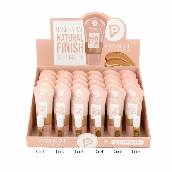 Pink 21 Natural Finish Base Facial Soft Matte - CS6621 - Box 24 Un