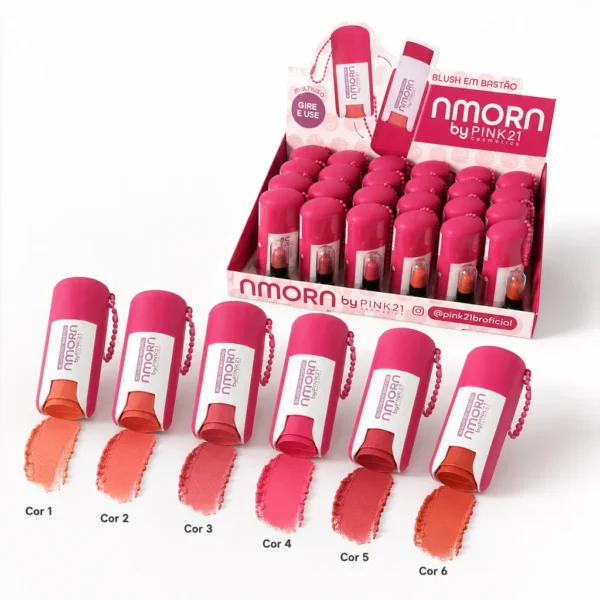 Pink 21 Amora Blush em Bastão - CS6383 - Box 24 Un