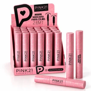 Pink 21 Máscara para Cílios 2 em 1 Extra Volume e Alonga - CS6957 - Box 24 Un