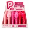 Pink 21 Puffy Lips Lip Gloss - CS7089 - Box 24 Un