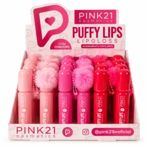 Pink 21 Puffy Lips Lip Gloss - CS7089 - Box 24 Un