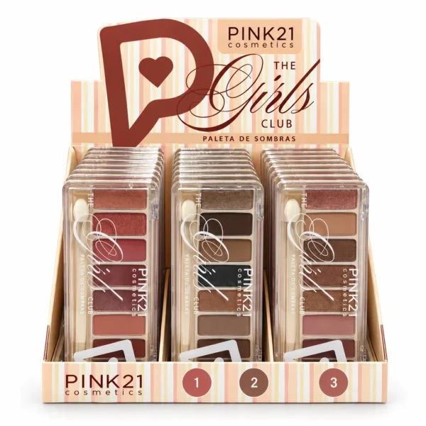 Pink 21 The Girls Club Paleta de Sombras - CS7007 - Box 24 Un