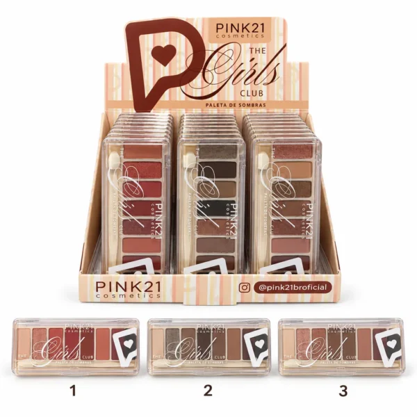 Pink 21 The Girls Club Paleta de Sombras - CS7007 - Box 24 Un