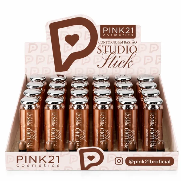 Pink 21 Studio Stick Contorno em Bastão - CS6910 - Box 24 Un
