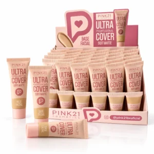 Pink 21 Base Facial Ultra Professional Cover Soft Matte - CS6323 - Box 24 Un
