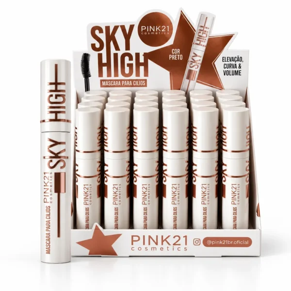 53417512aeb8e90329a8b449dd44593e.webp Pink 21 Sky High Máscara para Cílios - CS6543 - Box 24 Un