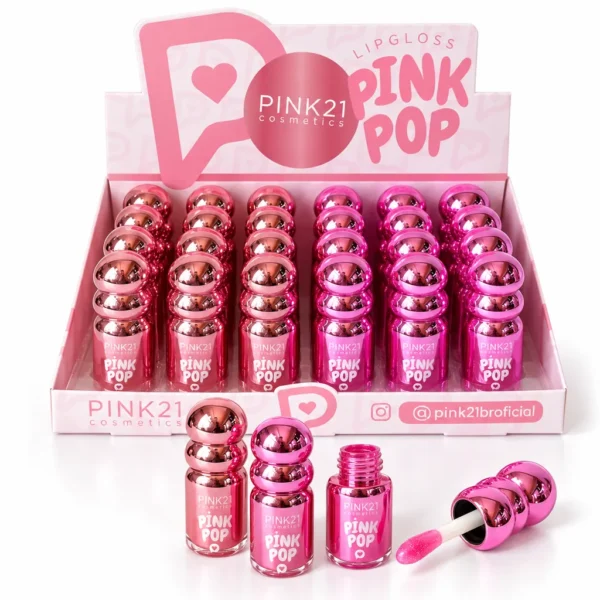 Pink 21 Pink Pop Lip Gloss - CS6666 -  Box 24 Un