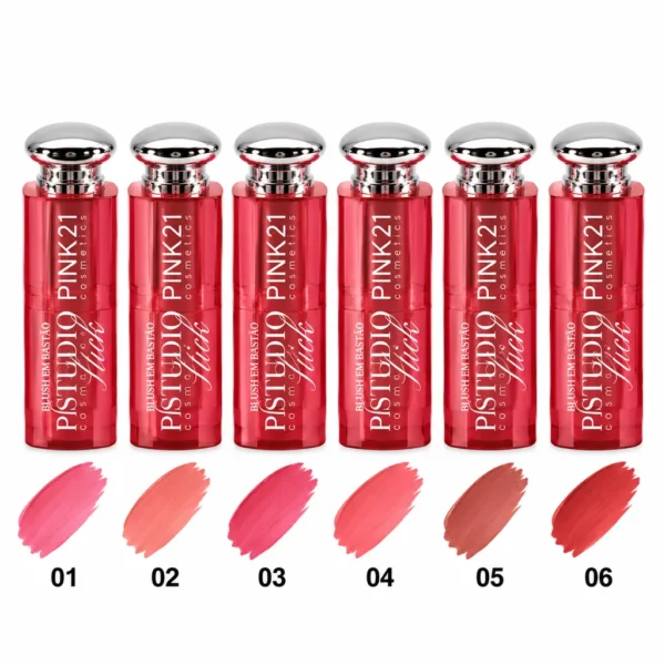 Pink 21 Studio Stick Blush em Bastão - CS6908 - Box 24 Un