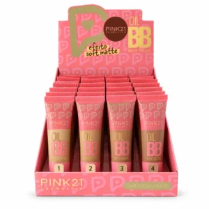 Pink 21 Oil BB Base Facial Efeito Soft Matte - CS6917 - Box 24 Un