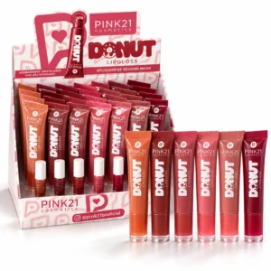 Pink 21 Donut Lip Gloss - CS7116 - Box 24 Un