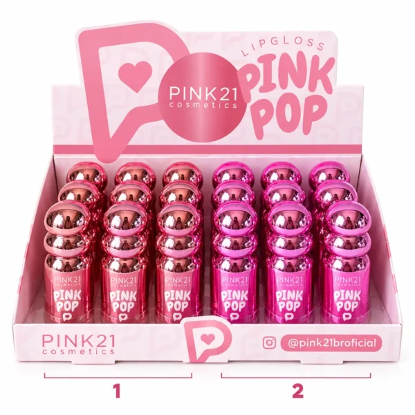 Pink 21 Pink Pop Lip Gloss - CS6666 -  Box 24 Un