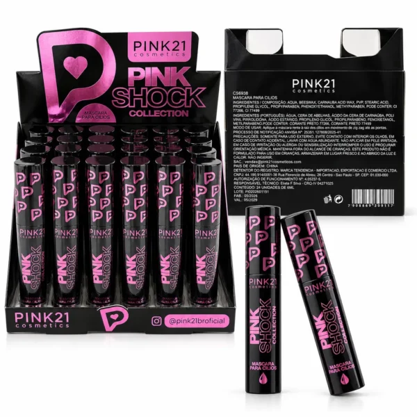 Pink 21 Pink Shock Máscara para Cílios - CS6938 - Box 24 Un