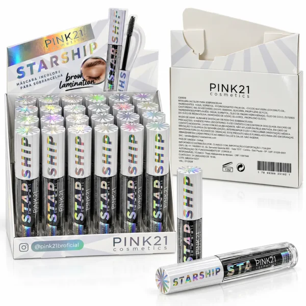 ab4c8bd7d5c21547db07b74ef9a53f5a.webp Pink 21 Starship Máscara Incolor para Sobrancelhas - CS5829 - Box 24 Un
