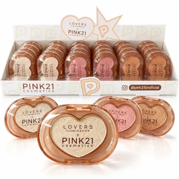 Pink 21 Lovers Iluminador Compacto - CS7002 - Box 24 Un