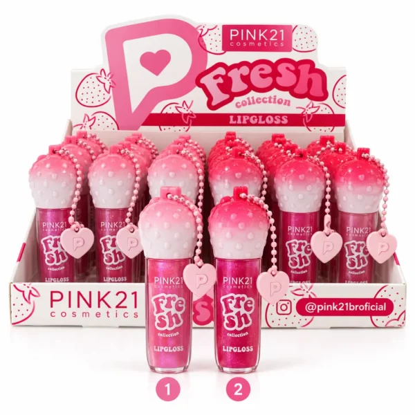 Pink 21 Fresh Collection Lip Gloss - CS6798 - Box 24 Un