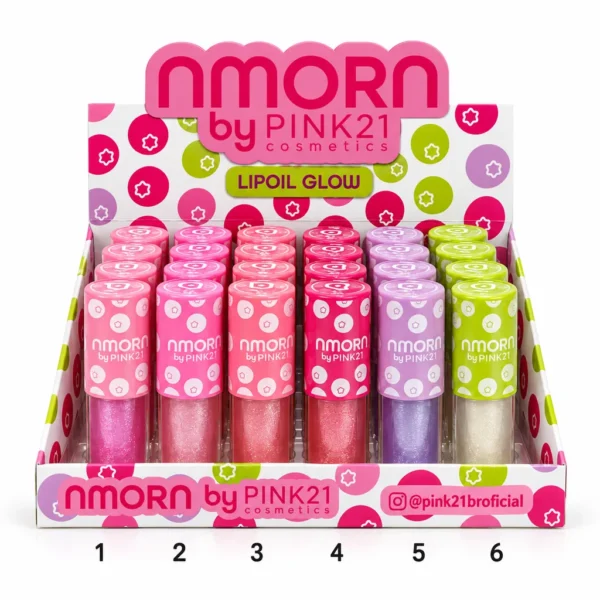 e789bc3fc6c31d3c27937a7005290700.webp Pink 21 Amora Lip Oil Glow - CS6809 - Box 24 Un