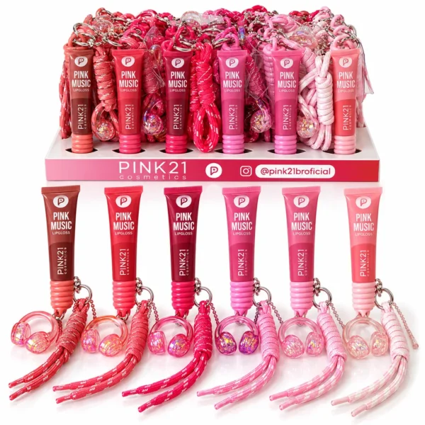Pink 21 Pink Music Lip Gloss - CS7087 - Box 24 Un