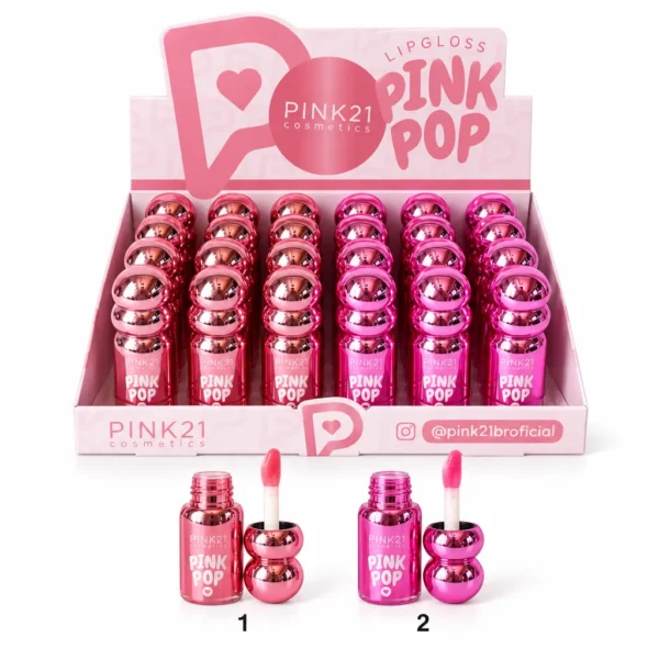 Pink 21 Pink Pop Lip Gloss - CS6666 -  Box 24 Un